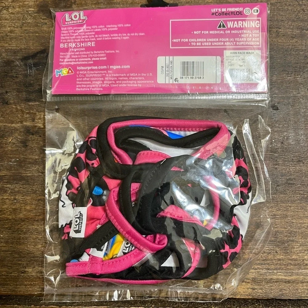 💖 LOL Surprise! Kids Cloth Face Masks | Set of Three